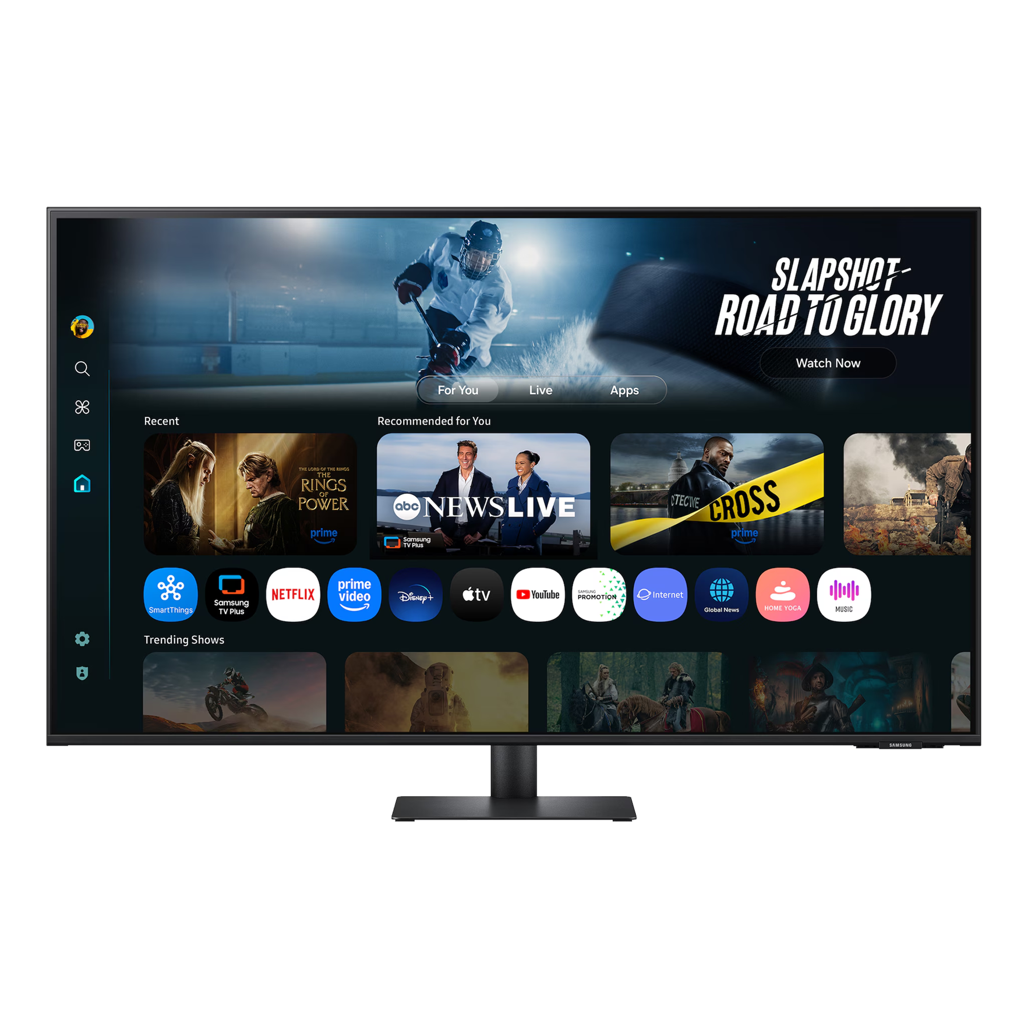 Samsung 43” Smart Monitor M7 M70F LS43FM702UMXUE – 4K UHD, Vision AI, Smart TV Features (Black)