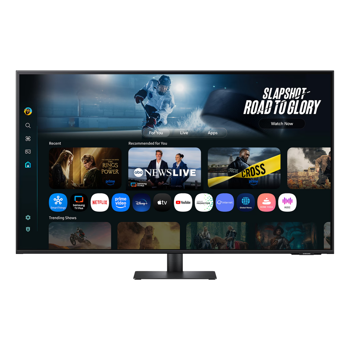 Samsung 43” Smart Monitor M7 M70F LS43FM702UMXUE – 4K UHD, Vision AI, Smart TV Features (Black)
