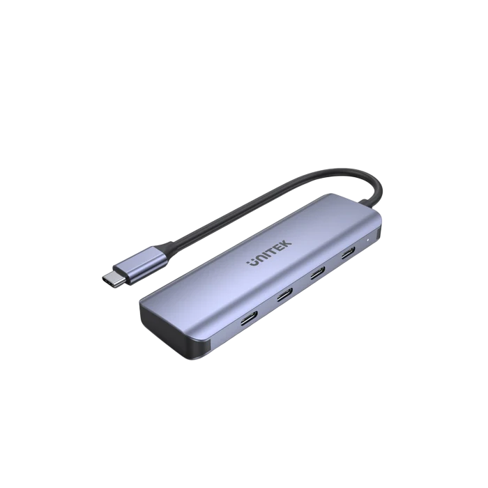 UNITEK UHUB Q4 Next Ultra-Slim 4-Port USB-C Hub – SuperSpeed 5Gbps (H1107K)