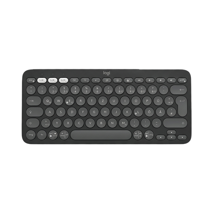 Logitech K380S Pebble Keys 2 Wireless Bluetooth Keyboard Tonal Graphite