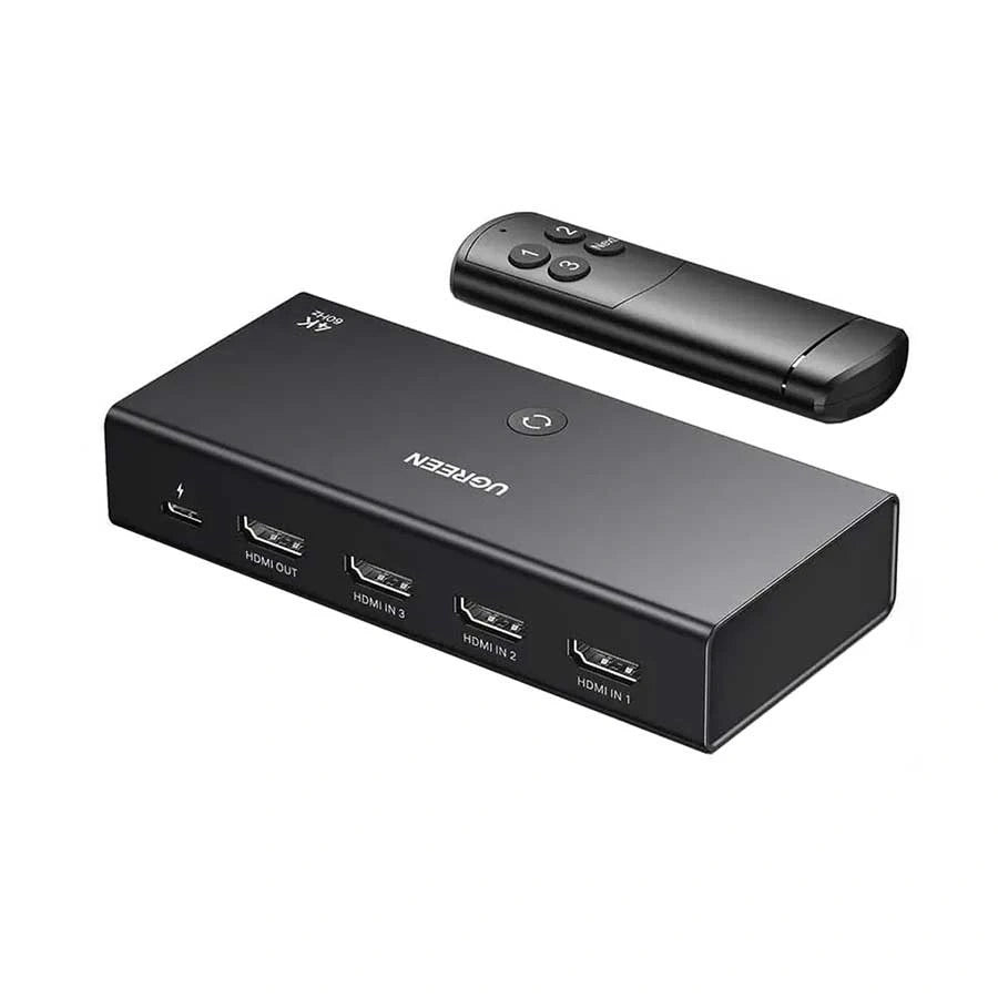UGREEN HDMI Switch 3 In 1 Out – 4K@60Hz, CM598 (P/N 15376)