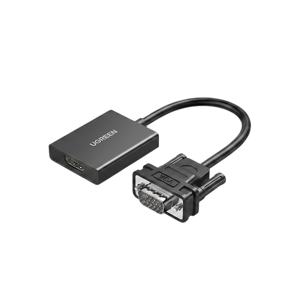 UGREEN VGA to HDMI Adapter with Audio – 1080p 60Hz (CM513, P/N 50945)