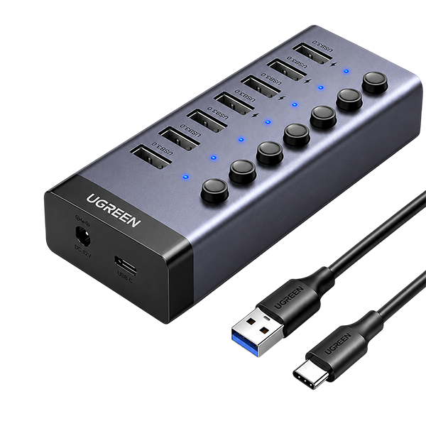 UGREEN USB 3.0 7-Port Hub – CM481 (P/N 90306)