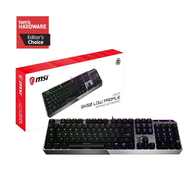 MSI VIGOR GK50 LOW PROFILE MECHANICAL KEYBOARD