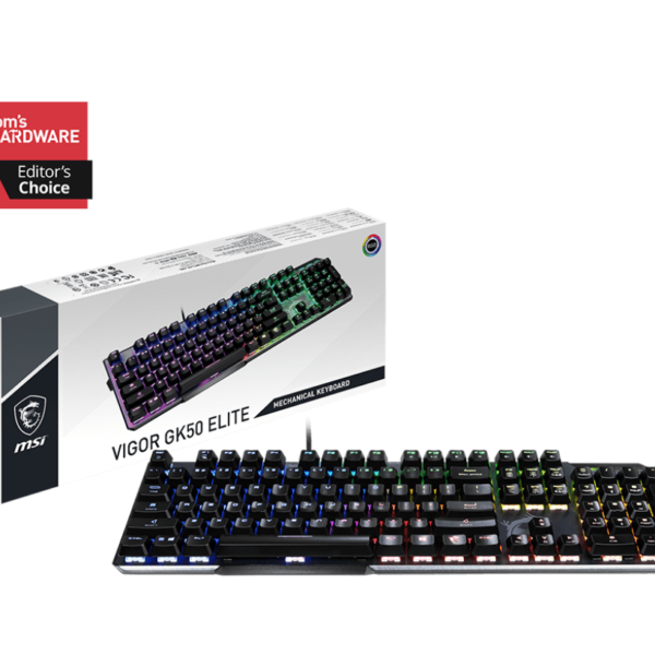 MSI VIGOR GK50 ELITE BLUE MECHANICAL KEYBOARD