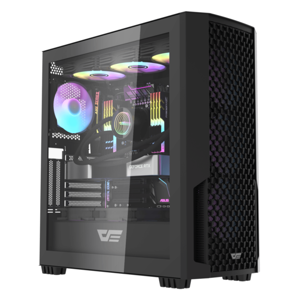 DarkFlash DF2100 ATX PC Case- Black