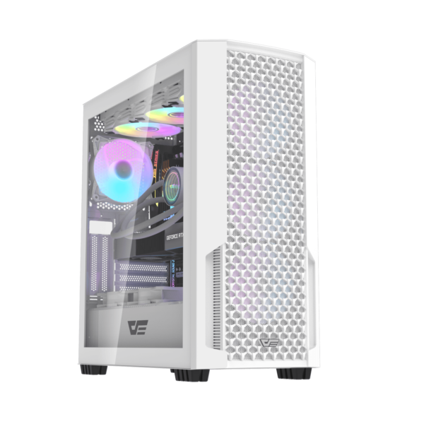DarkFlash DF2100 ATX PC Case- White