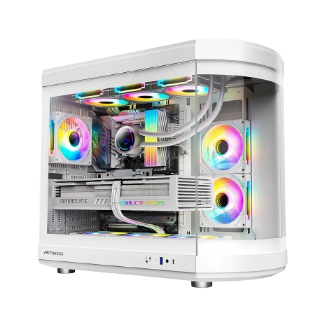 Tortox Vidrio ATX Full Tower Case-White