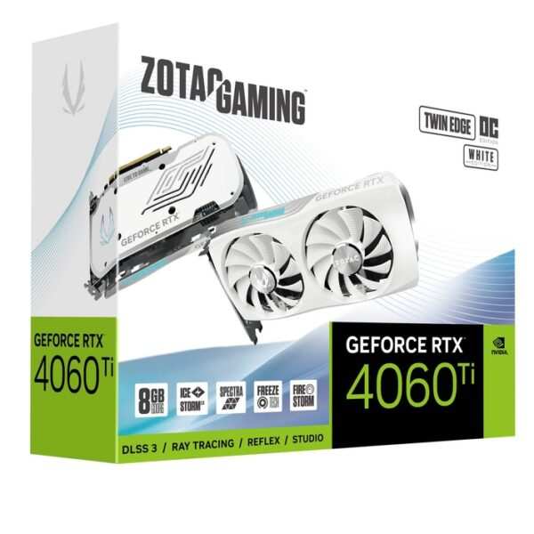 ZOTAC GAMING GeForce RTX 4060 Ti Twin Edge OC White Edition – 8GB GDDR6