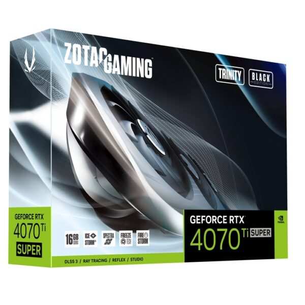 ZOTAC GAMING GeForce RTX 4070 Ti SUPER Trinity Black Edition 16GB GDDR6X