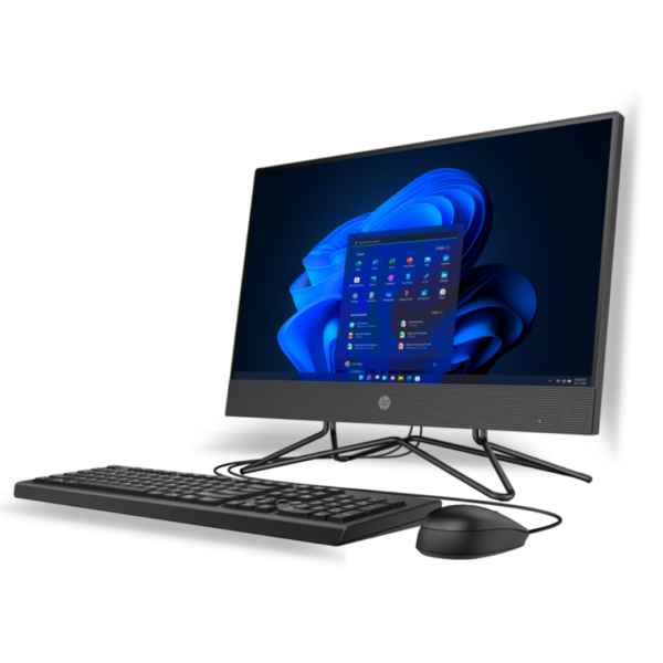 HP 200 G4 AIO I3-1215U/4GB DDR4/256GB SSD/INTEL UHD GRAPHICS/21.5” FHD/DOS-Black