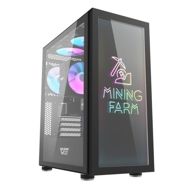 DARKFLASH DK210 GRAFFITI ATX PC CASE BLACK