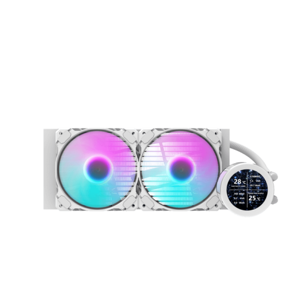 DARKFLASH DN240S-240MM AIO ARGB LIQUID CPU COOLER WHITE