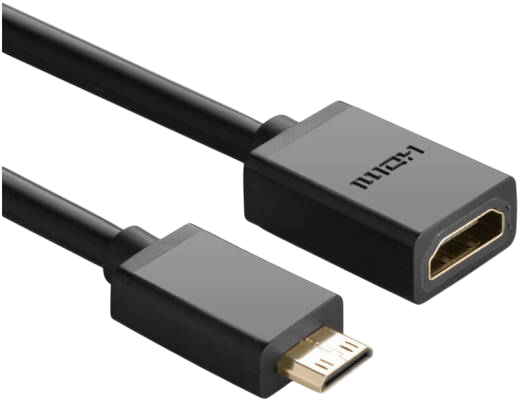 UGREEN MINI HDMI MALE TO HDMI FEMALE ADAPTER CABLE 22CM