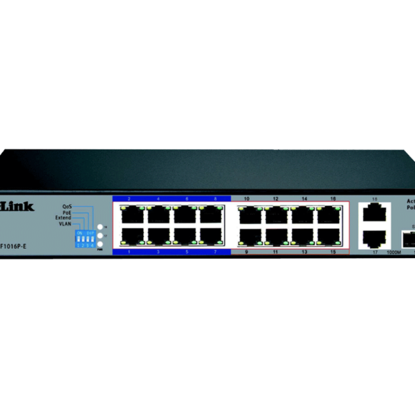 D-LINK DES-F1016P-E 16 PORT SURVEILLANCE SWITCH