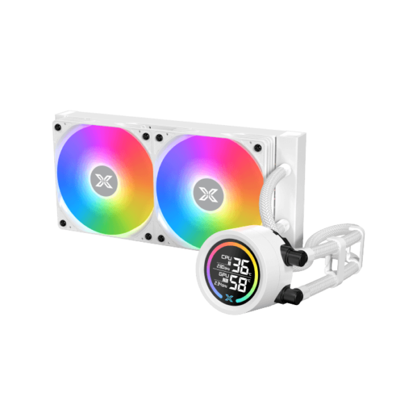 XIGMATEK LK 240 DIGITAL ARCTIC PWM ARGB CPU LIQUID EN45936  COOLER WHITE