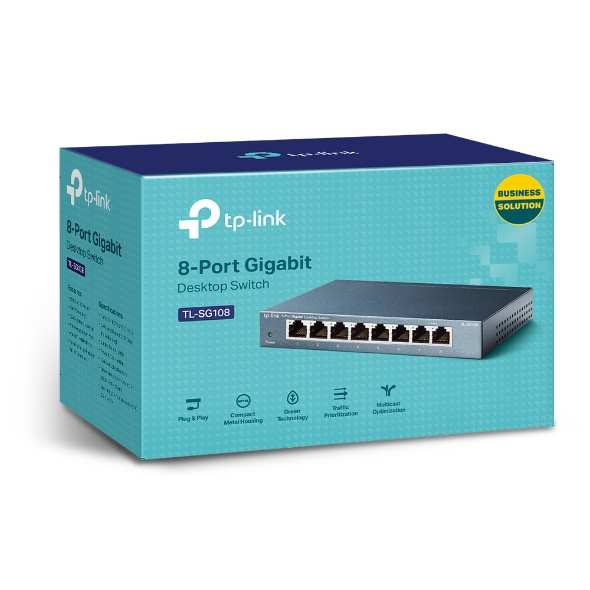 TP-LINK TL-SG108 8-PORT GIGABIT DESKTOP SWITCH