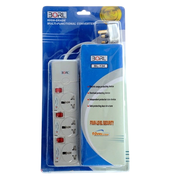 BORL POWER EXTENSION 3 WAY 10 MTR