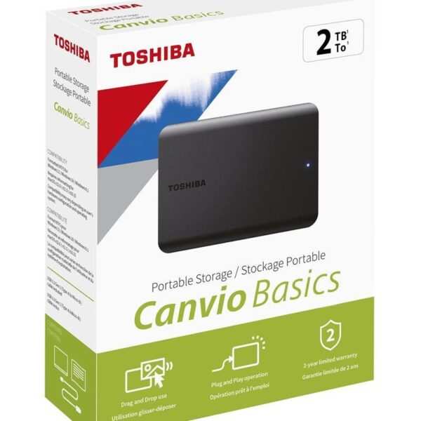 Toshiba Canvio Basics – 2 TB Portable Hard Drive
