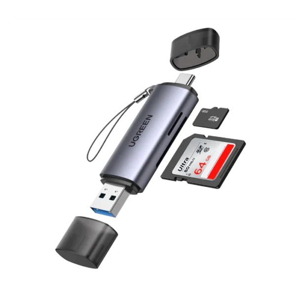 UGREEN 2-IN-1 USB-C & USB 3.0 SD/TF CARD READER