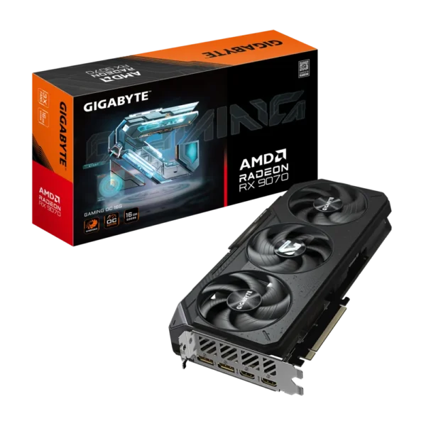 GIGABYTE Radeon RX 9070 GAMING OC – 16 GB GDDR6