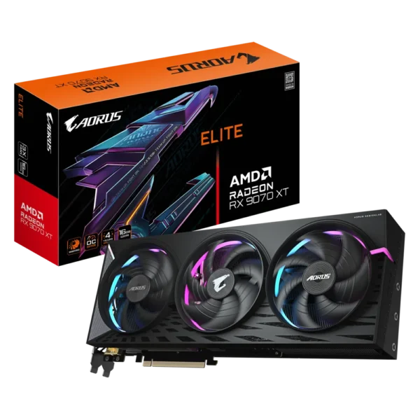 Gigabyte AORUS Radeon RX 9070 XT ELITE – 16 GB GDDR6