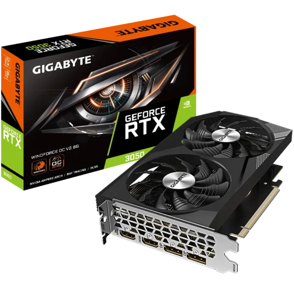 Gigabyte GeForce RTX™ 3050 WINDFORCE OC V2 – 8 GB GDDR6