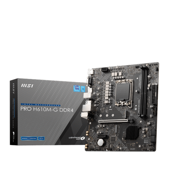 MSI PRO H610M‑G DDR4 Micro-ATX Motherboard