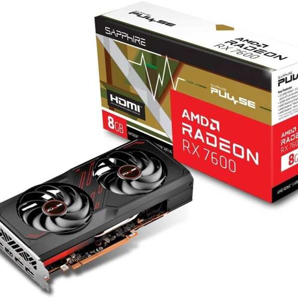 SAPPHIRE Pulse Radeon™ RX 7600 Gaming OC – 8 GB GDDR6