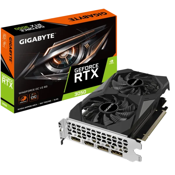 Gigabyte GeForce RTX™ 3050 WINDFORCE OC V2 6G – 6 GB GDDR6