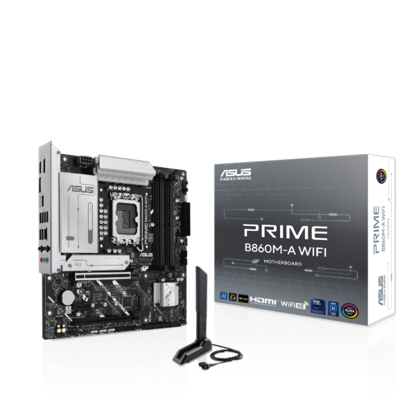 ASUS PRIME B860M-A WIFI Motherboard (LGA 1851, DDR5, PCIe 5.0, Wi-Fi 6E)