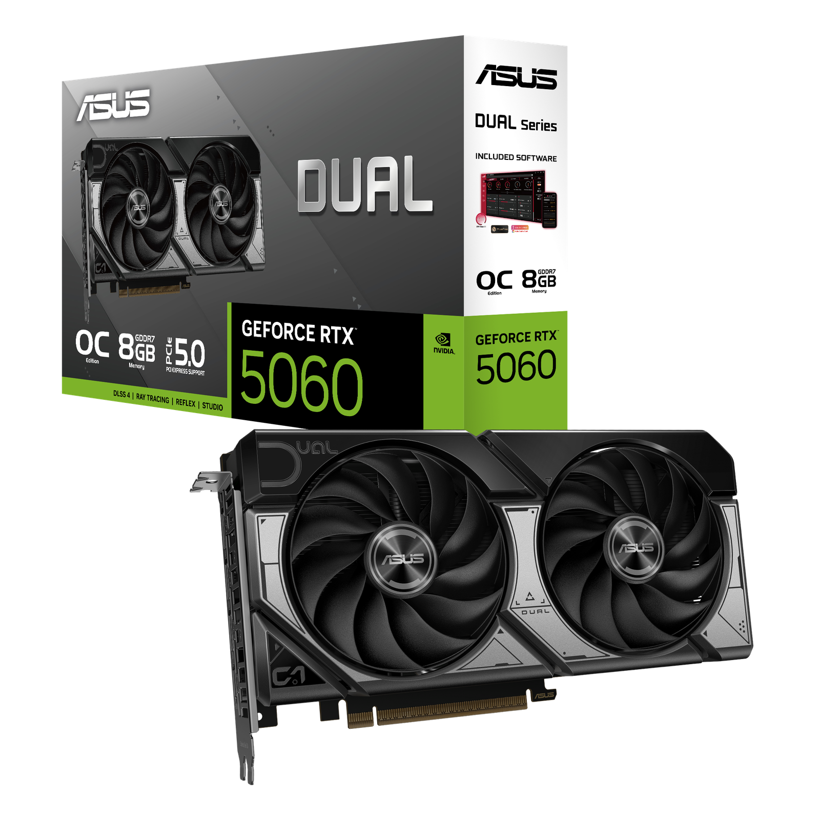 ASUS Dual GeForce RTX™ 5060 OC Edition – 8 GB GDDR7