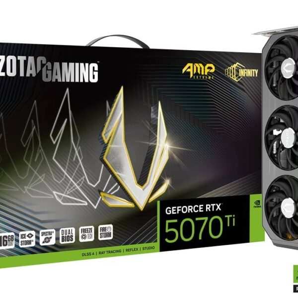 ZOTAC GAMING GeForce RTX™ 5070 Ti AMP Extreme INFINITY – 16 GB GDDR7