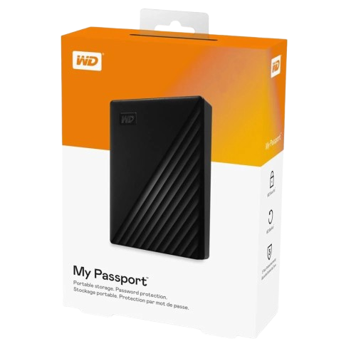 WD MY PASSPORT- 1TB (USB 3.2 Gen 1 External HDD)