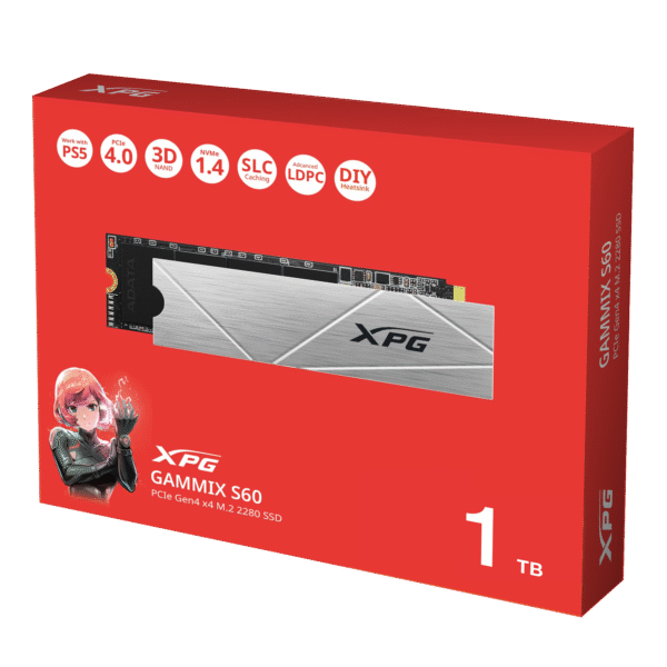 XPG GAMMIX S60 BLADE 1TB M.2 NVME GEN 4.0 SSD