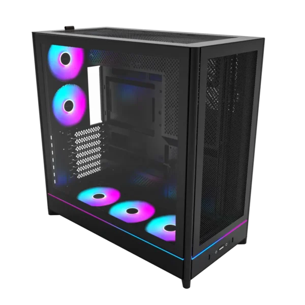 MONTECH HS01 PRO – MID-TOWER ATX GAMING CASE (BLACK)